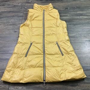My Anorak Down Feather Long Line Vest Sz L